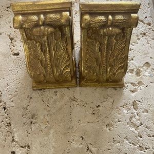 Gold leafed bookends